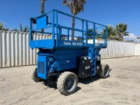 2017 GENIE GS4390RT ROUGH TERRAIN SCISSORLIFT, dual fuel, 43' lift, 4x4, extendable platform. s/n:GS90F-54334