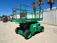 2017 SKYJACK SJ6832RT ROUGH TERRAIN SCISSORLIFT, diesel, 32' lift, 4x4, extendable platform, foam filled tires, 2,005 hours indicated. s/n:37010871