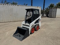 2018 BOBCAT S70 SKIDSTEER LOADER, gp bucket, canopy, solid tires. s/n:B38V16074