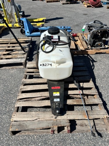BRINLY-HARDY ST-251BH 25-GALLON SPRAYER, portable. --(LOCATED IN COLTON, CA)--