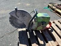 HUSQVARNA 14" CUT OFF SAW, gasoline. --(LOCATED IN COLTON, CA)--