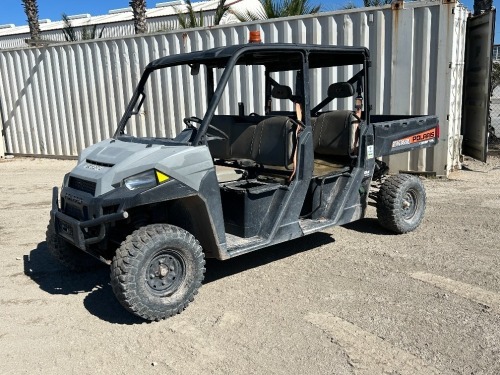 2019 POLARIS RANGER UTILITY CART, Kubota diesel, 4x4, canopy, seats 4, 54"x36" tilt bed, tow package, 1,484 hours indicated. s/n:4XABEPD47K8939772 --(DOES NOT RUN)-- --(LOCATED IN COLTON, CA)--