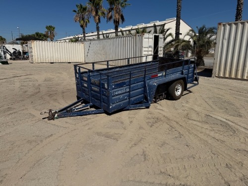 2001 MARKSMAN UTILITY TRAILER, 2,900# gvwr, 60"x12' bed, 3' sides, 3' ramp. s/n:1M9BU12231L516027 --(DOES NOT RUN)-- --(LOCATED IN COLTON, CA)--
