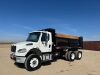 2017 FREIGHTLINER M2 106 DUMP TRUCK, Cummins 300hp diesel, engine brake, 8-speed, pto, 18,000# front, 10-12 yard box, 40,000# rears, 69,579 miles indicated. s/n:1FVHCYCY1HHHX6670 --(LOCATED IN MADERA, CA)--