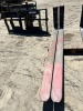 SET OF JLG 8' FORKS, fits reach forklift. --(LOCATED IN COLTON, CA)--
