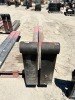 SET OF JLG 8' FORKS, fits reach forklift. --(LOCATED IN COLTON, CA)-- - 3