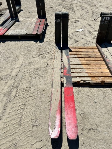 SET OF 6' FORKS, fits reach forklift. --(LOCATED IN COLTON, CA)--