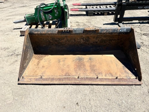 BOBCAT 68" GP BUCKET, fits skidsteer. --(LOCATED IN COLTON, CA)--