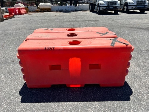 APPROX. (3) WATER WALL TRAFFIC BARRIERS --(LOCATED IN COLTON, CA)--