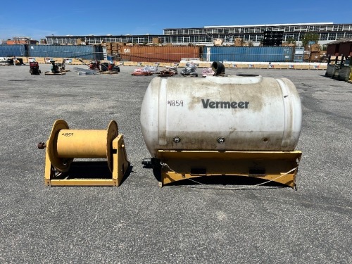 VERMEER FLUID/MUD MIXING SYSTEM, HOSE REEL. --(LOCATED IN COLTON, CA)--