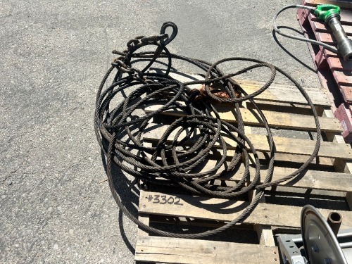 STEEL WINCH CABLE. --(LOCATED IN COLTON, CA)--