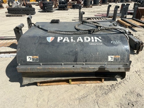PALADIN 60" SWEEPER ATTACHMENT, fits skidsteer. --(LOCATED IN COLTON, CA)--