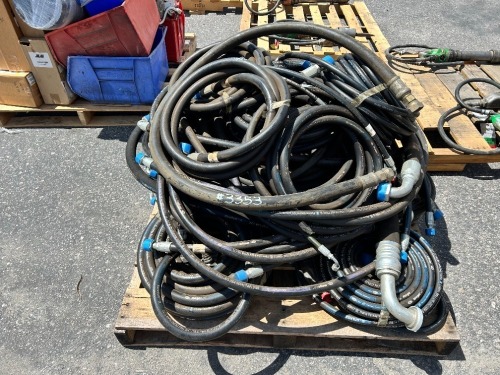 PALLET OF ASST. HYDRAULIC HOSES. --(LOCATED IN COLTON, CA)--