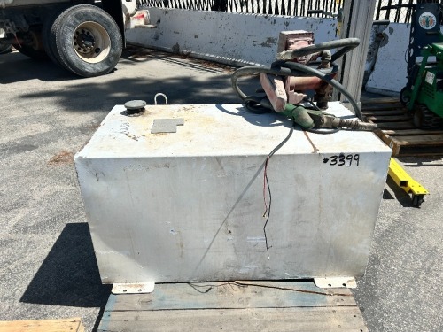 100 GALLON PRODUCT TANK W/FILL-RITE ELECTRIC PUMP --(LOCATED IN COLTON, CA)--