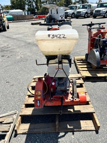 NORTON C1318P 18" FLOOR SAW, Honda gasoline. --(LOCATED IN COLTON, CA)--