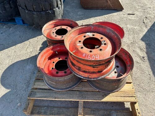 APPROX. (5) KUBOTA RIMS, fits skidsteer. --(LOCATED IN COLTON, CA)--