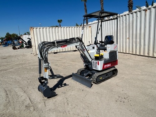 2025 BATTLER ET15H-6 MINI HYDRAULIC EXCAVATOR, gp bucket, thumb, aux hydraulics, backfill blade, canopy. s/n:800979