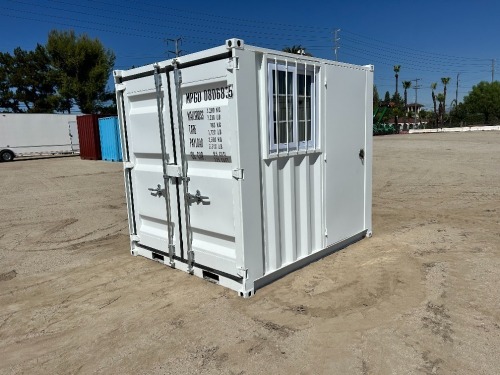 2026 8' CARGO CONTAINER, front door w/lock box, side door. --(LOCATED IN COLTON, CA)--