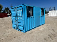 2026 12' CARGO CONTAINER, front door w/lock box, side door. --(LOCATED IN COLTON, CA)--