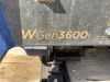 WESTINGHOUSE WGEN3600 GENERATOR, 3.6kw. --(LOCATED IN COLTON, CA)-- - 5