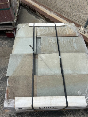 PALLET OF ASST. GREY PATIO PAVERS --(LOCATED IN COLTON, CA)--