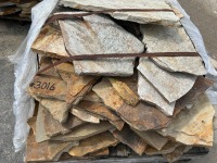 PALLET OF SANDSTONE PAVERS --(LOCATED IN COLTON, CA)--