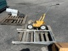 TILE/BRICK SAW STAND, RUST OLEUM 206346 FIELD STRIPING MACHINE. --(LOCATED IN COLTON, CA)-- - 2