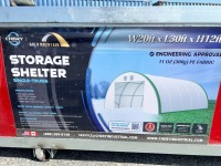 2026 GOLD MOUNTAIN 20'X30'X12' STORAGE SHELTER --(LOCATED IN COLTON, CA)--