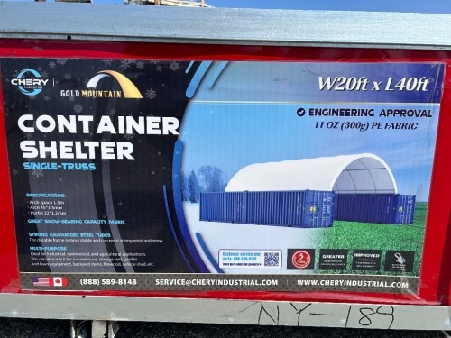 2026 GOLD MOUNTAIN 20'X40' CONTAINER SHELTER --(LOCATED IN COLTON, CA)--