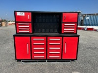 2026 H7FT-180-4-01B-02 7' 18 DRAWER/ TOOL CABINET WORKBENCH. s/n:69062608 --(LOCATED IN COLTON, CA)--