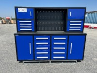 2026 H7FT-180-4-01B-02 7' 18 DRAWER/ TOOL CABINET WORKBENCH. s/n:69062607 --(LOCATED IN COLTON, CA)--