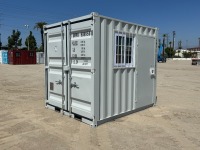 2026 9' CARGO CONTAINER, front door w/lock box, side door. s/n:DFCM199191 --(LOCATED IN COLTON, CA)--