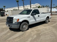 2013 FORD F150 PICKUP TRUCK, 3.7L gasoline, automatic, a/c, Weatherguard tool box, tow package. s/n:1FTMF1CM7DKE71092