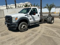 2014 FORD F550 SUPER DUTY CAB & CHASSIS, 6.7L diesel, automatic, a/c, pw, pdl, pm. s/n:1FDUF5GT7EEB03080
