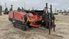 2015 DITCH WITCH JT25 HORIZONTAL DIRECTIONAL DRILL, Cummins 4.5L diesel, auto rod loader, approx. (50) 10' drill rods, 8-gallon water tank w/pump, rear hydraulic stabilizers, remote, 926 hours indicated. s/n:CMWJT25XEG0000450 - 2