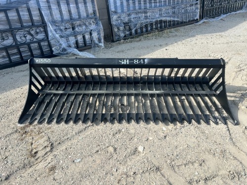 2026 GREATBEAR 84IN 84" ROCK BUCKET, fits skidsteer. s/n:69032606 --(LOCATED IN COLTON, CA)--