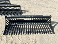 2026 GREATBEAR 72IN 72" ROCK BUCKET, fits skidsteer. s/n:69032606 --(LOCATED IN COLTON, CA)--