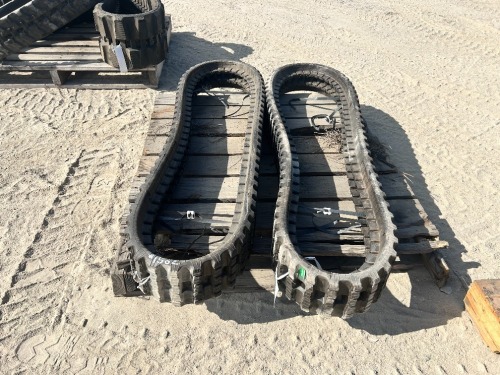 APPROX. (2) RUBBER TRACKS, fits mini excavator --(LOCATED IN COLTON, CA)--
