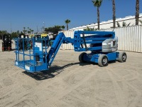 2018 GENIE Z45/25J BOOMLIFT, electric, 2-stage, 45' articulated boom, 5' jib, foam filled tires, 1,027 hours indicated. s/n:Z4525F-59194