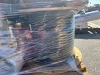 PALLET OF ROLLS OF PROTECTIVE PAPER, ASST. ROLLS OF PLASTIC, STAINLESS STEEL CONDIMENT PUMPS, AIR COMPRESSOR HOSE, CORDLESS LEAF BLOWER, APPROX. (2) SPOOLS OF CABLE --(LOCATED IN COLTON, CA)-- - 3