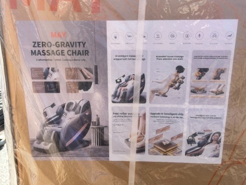 2026 MAY HIGH-END ZERO GRAVITY MASSAGE CHAIR --(LOCATED IN COLTON, CA)--