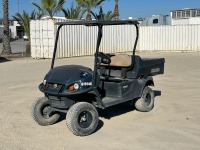 2019 CUSHMAN HAULER 1200XG UTILITY CART, gasoline, canopy, seats 2, 46"x40" tiltbed, tow package. s/n:3429867 --(DOES NOT RUN)-- --(LOCATED IN COLTON, CA)--