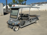 2006 CLUB CAR CARRYALL 6 UTILITY CART, electric, canopy, seats 4, 42"x42" flatbed. s/n:J0618-623688 --(DOES NOT RUN)-- --(LOCATED IN COLTON, CA)--