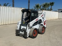 2016 BOBCAT S770 SKIDSTEER LOADER, aux hydraulics, canopy, solid tires. s/n:AT5A11555