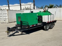 2021 VERMEER LP573XDT VACUUM TRAILER, Kohler diesel, (2) 100 gallon water tanks, 500 gallon waste tank, hose reel, 715 hours indicated. s/n:7NWJ16230MK010110