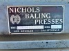 NICHOLS BALING PRESSES EA30486HDSX6 HYDRAULIC CARDBOARD BALER. s/n:5849 --(LOCATED IN COLTON, CA)-- - 6
