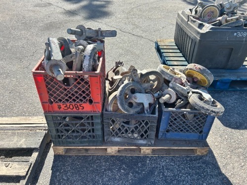 PALLET OF SCAFFOLDING CASTERS. --(LOCATED IN COLTON, CA)--