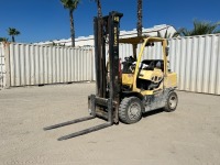 2018 HYSTER H80FT FORKLIFT, 8,000#, 103" mast, 2-stage, 168" lift, sideshift, lpg, canopy, solid tires. s/n:U005V06153R