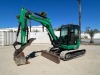 2023 JCB 85Z-2 MINI HYDRAULIC EXCAVATOR, gp bucket, q/c, hydraulic thumb, aux hydraulics, backfill blade, cab w/air & heat, 734 hours indicated. s/n:JCB8AEA3JP3261571