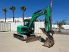 2023 JCB 85Z-2 MINI HYDRAULIC EXCAVATOR, gp bucket, q/c, hydraulic thumb, aux hydraulics, backfill blade, cab w/air & heat, 734 hours indicated. s/n:JCB8AEA3JP3261571 - 2